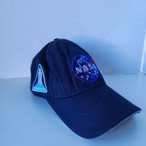NASA legacy Hat Space Logo With All Mission Patches Adjustable Navy